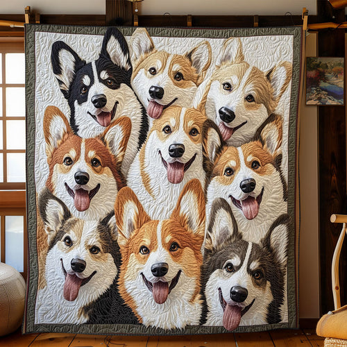 Corgi Parade CP1411005CL Quilt
