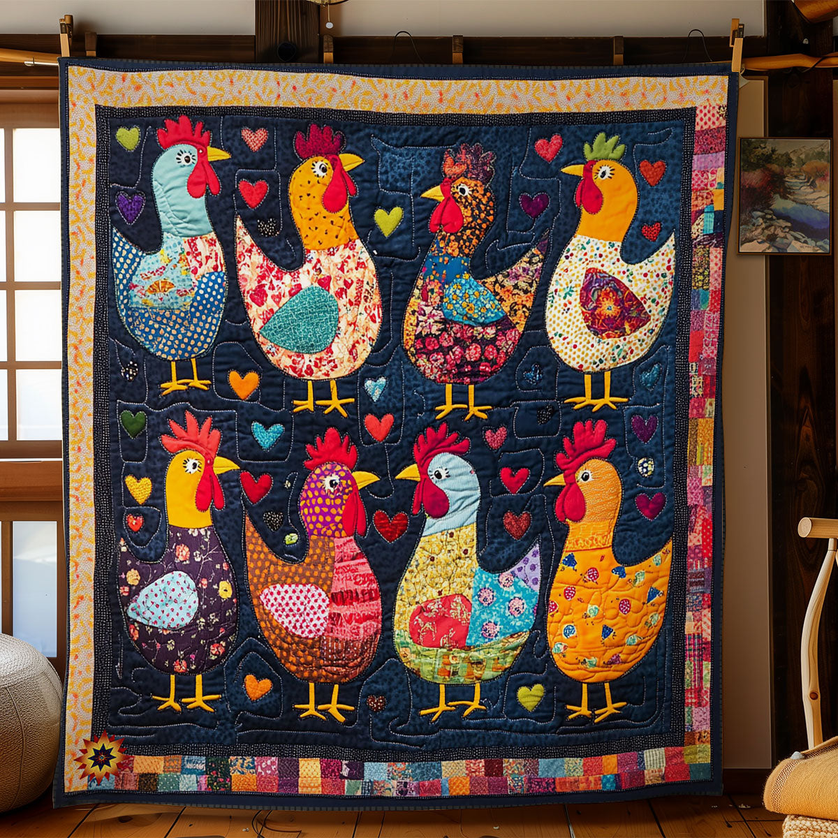 Hen WY2012048CL Quilt