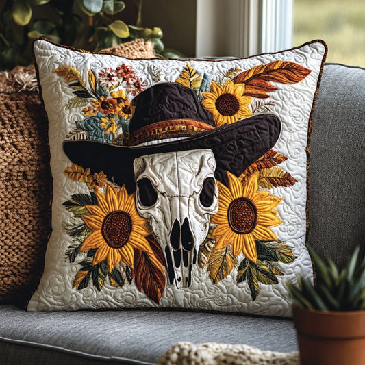 Floral Skull CW1605163CL Quilt Pillow Case