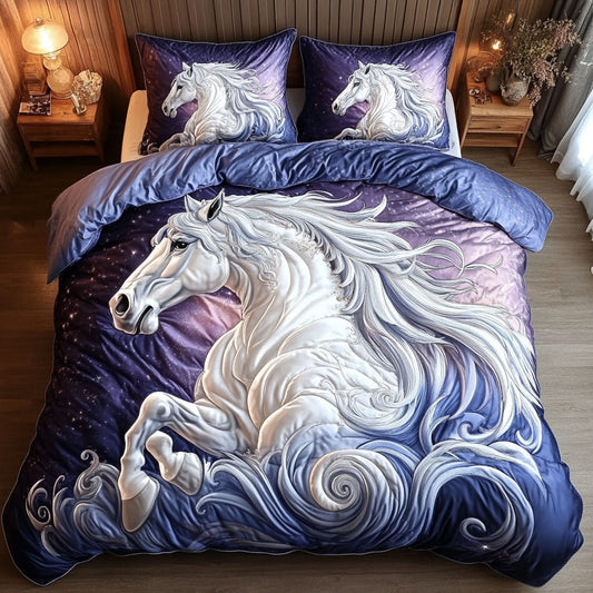 Celestial White Horse WP1003022CL Duvet Cover Set