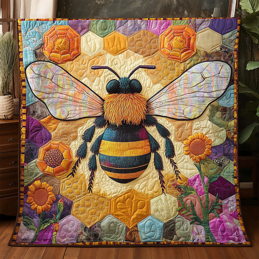 Flower Golden Hive WJ2305005CL Quilt