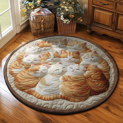Cozy Cat WN2203008CL Quilted Round Mat