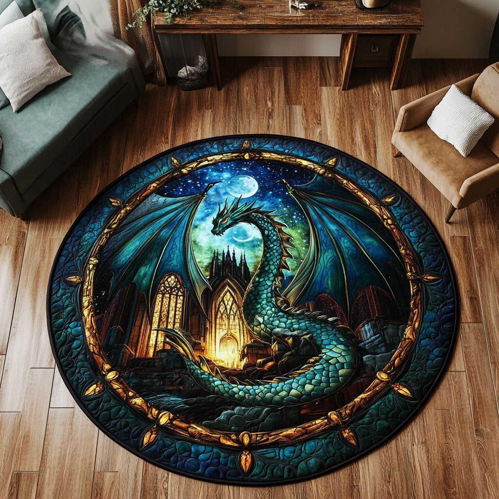 Mystic Dragon CW1301152CL Quilted Round Mat