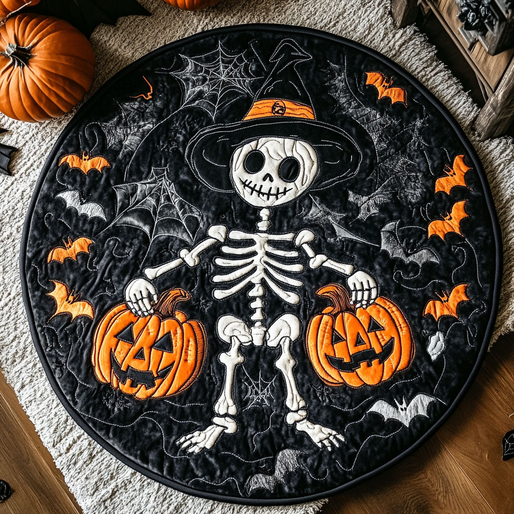 Boo Bones WY2507072CL Quilted Round Mat