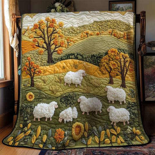 Sheep In Autumn WY1802030CL Quilt