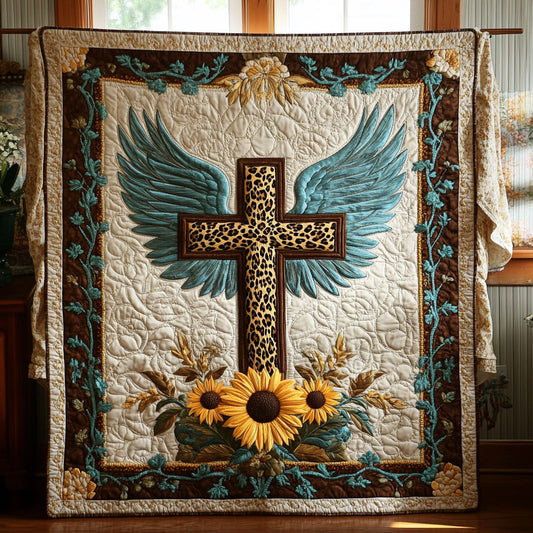 Faith Bloom Cross WN2108036CL Quilt