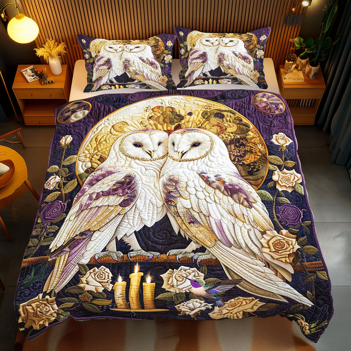 Witch Couple White Owl WP2211040CL Duvet Cover Set