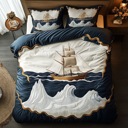 Polar Crown Sailboat WN0809087CL Duvet Cover Set
