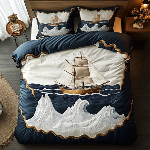 Polar Crown Sailboat WN0809087CL Duvet Cover Set