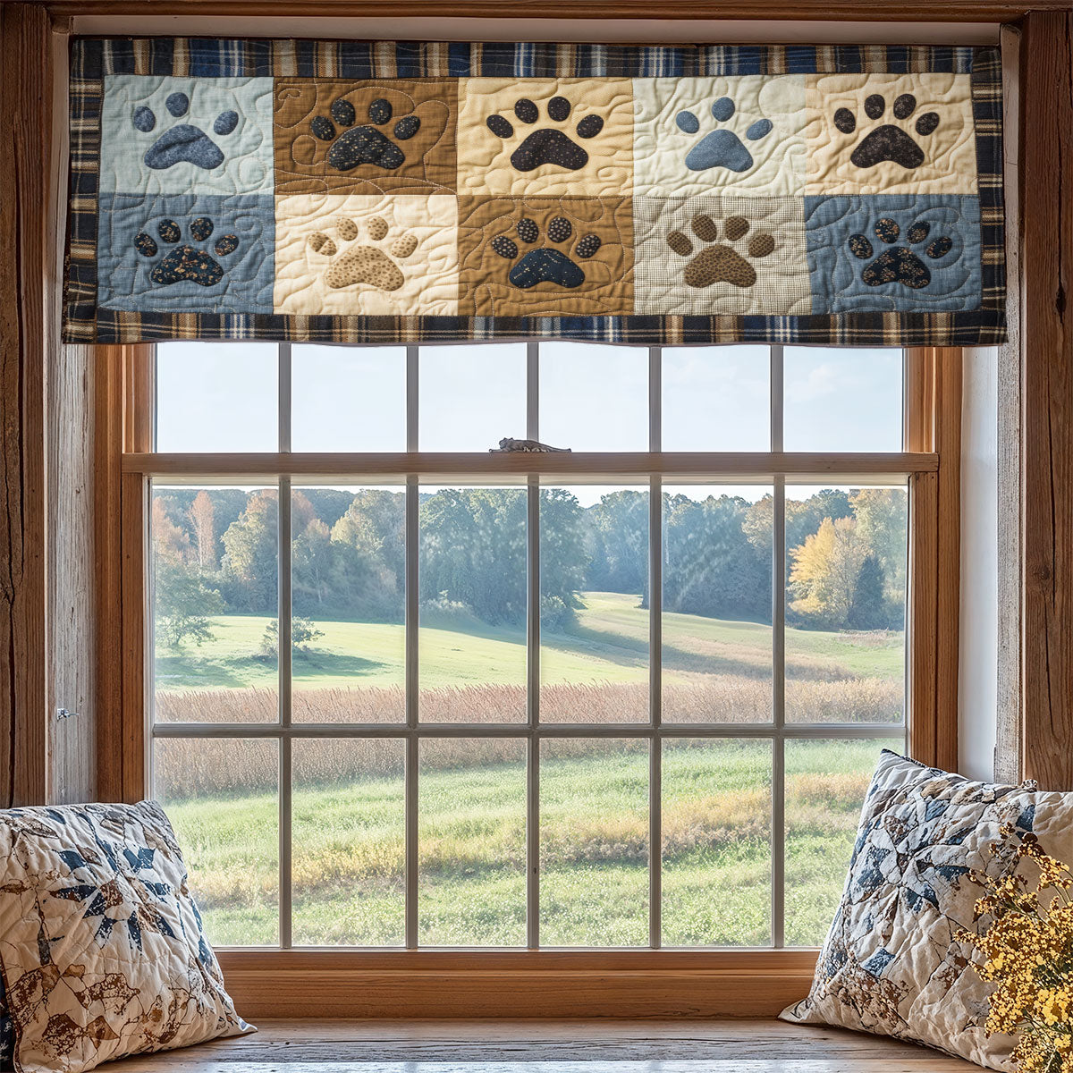 Dog Paw WX1405015CL Quilted Valance