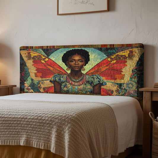 Ethereal Black Woman WN2012027CL Quilted Headboard Slipcover