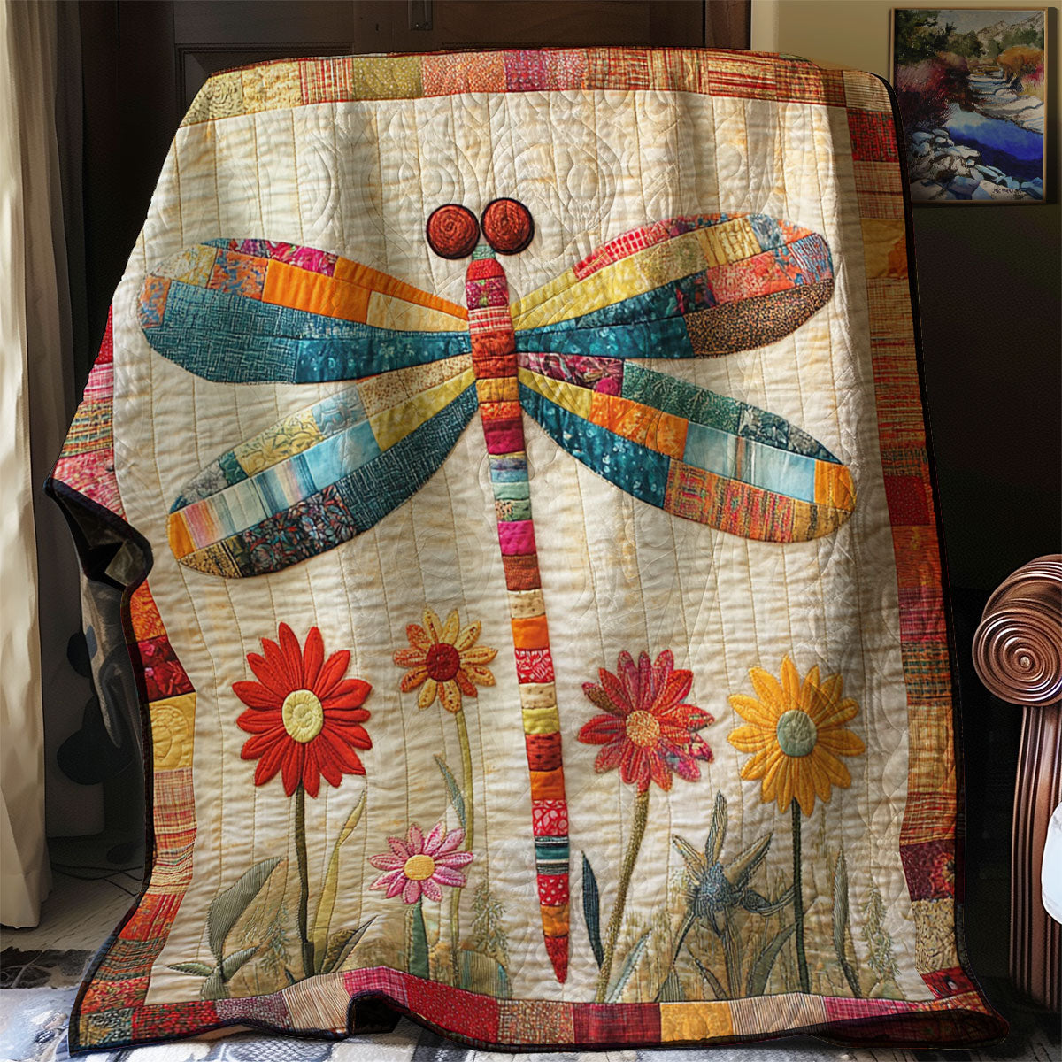 Patchwork Dragonfly WJ0602025CL Quilt