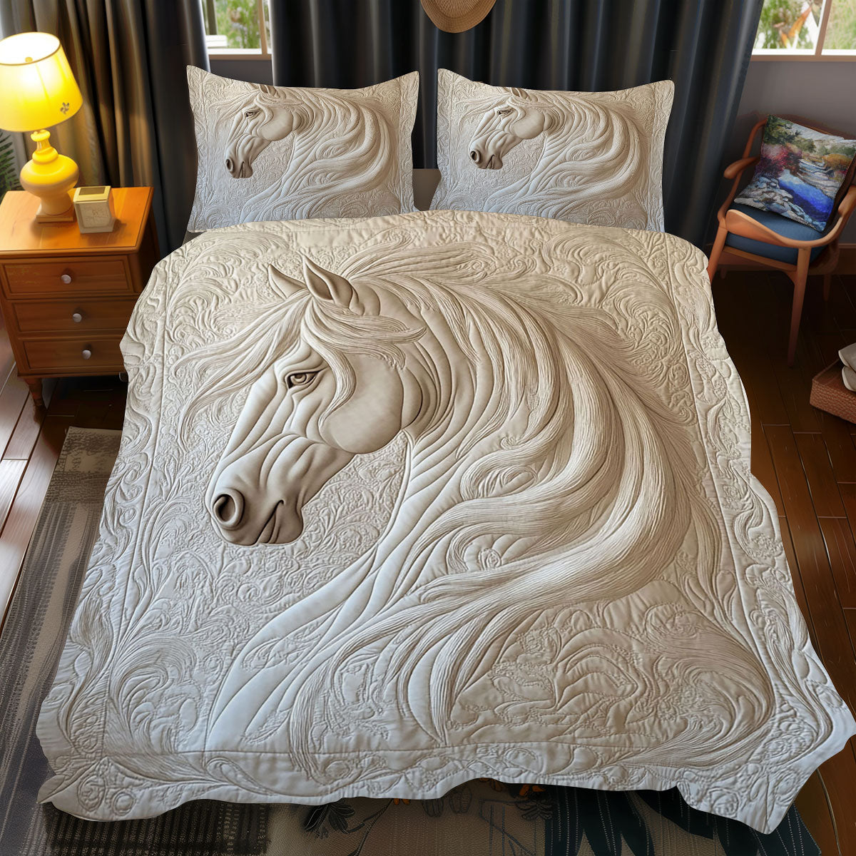 White Horse WJ1212050CL Duvet Cover Set