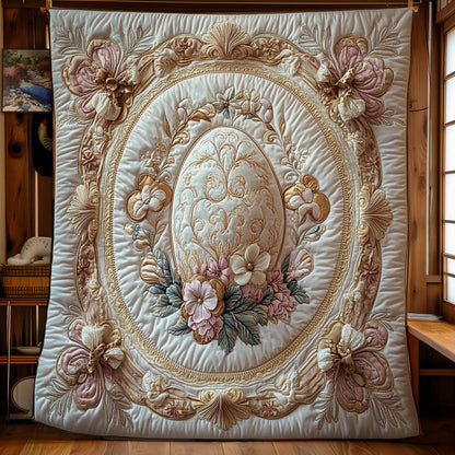 Golden Bloom Easter Egg WY0703029CL Quilt