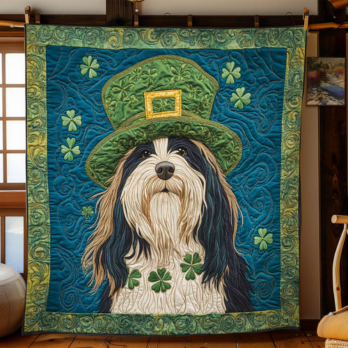 Lucky Bearded Collie WN0901045CL Quilt