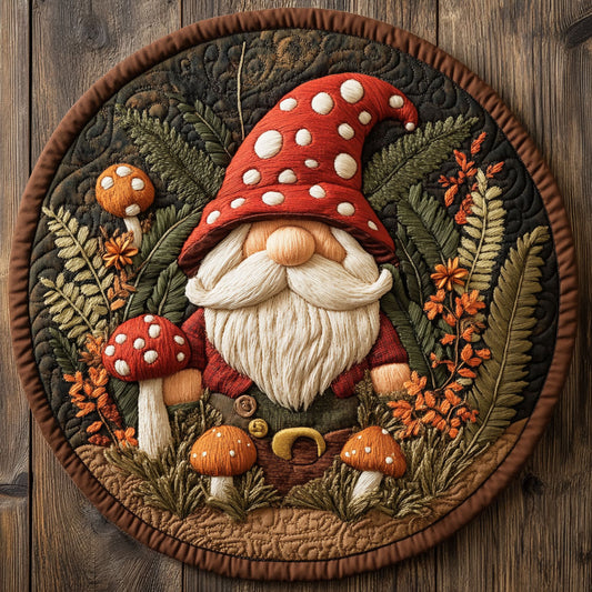 Mossy Gnome Dreams WN1507056CL Quilted Round Mat