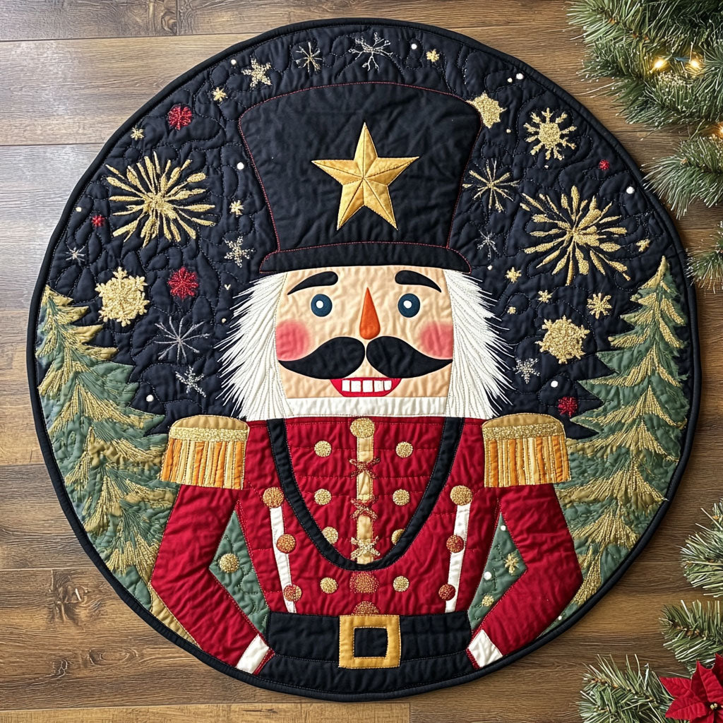 Nutcracker Dream CW2208005CL Quilted Round Mat