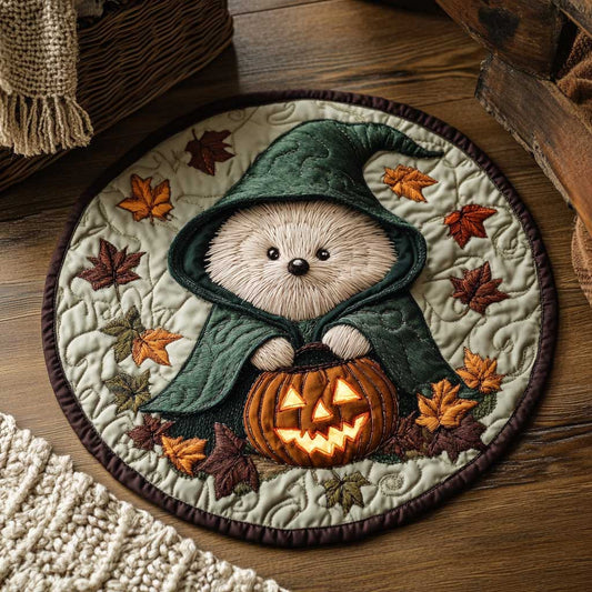 Enchanted Hedgehog WN1903021CL Quilted Round Mat