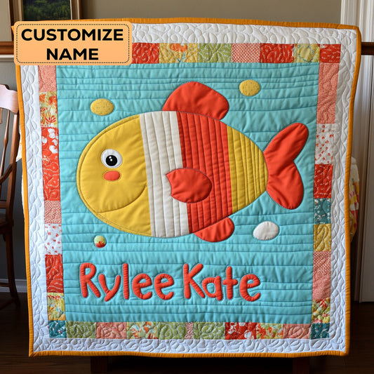 Ocean Nap Patch WJ1707004CL Personalized Baby Quilt