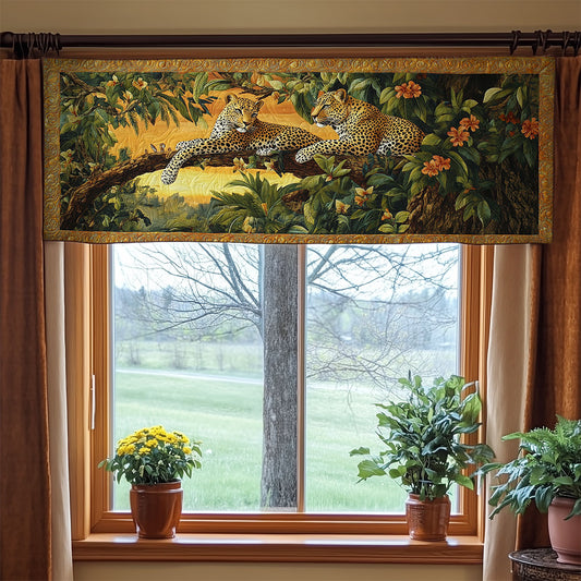 Leopard Rest WY0905008CL Quilted Valance