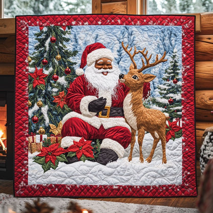 Santa Reindeer Love CW0511008CL Quilt