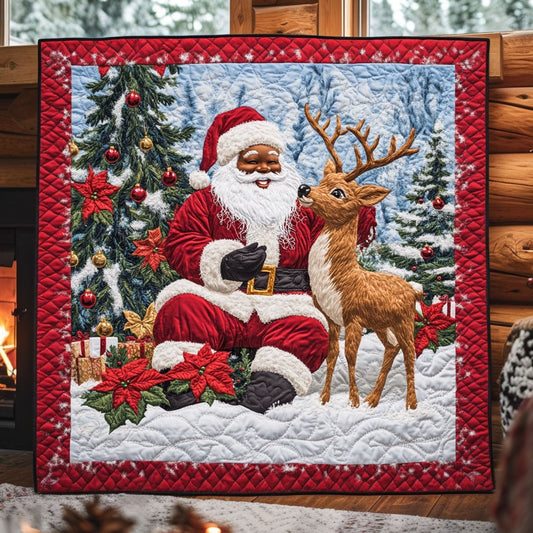 Santa Reindeer Love CW0511008CL Quilt