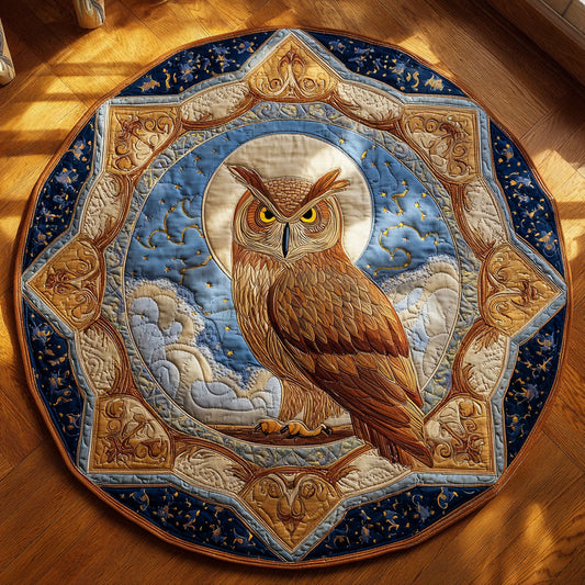 Mystic Owl CW1108009CL Quilted Round Mat