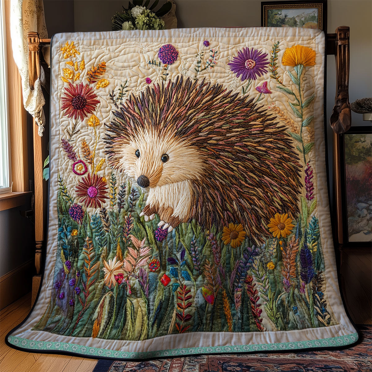 Hedgehog Flower WX1812023CL Quilt
