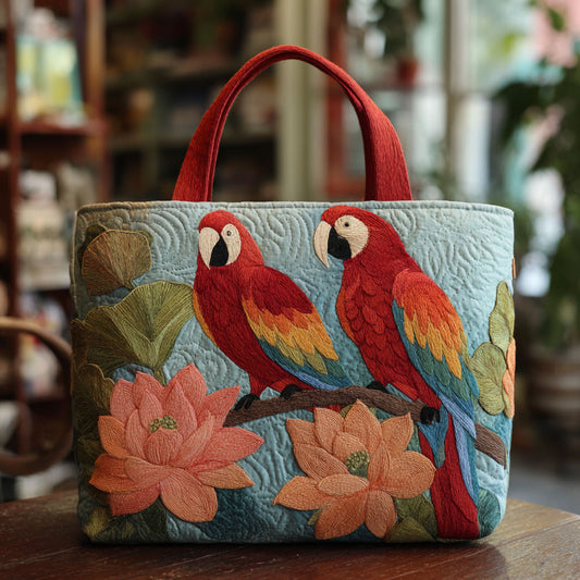 Bloom Parrot CW2609002CL Quilted Tote Bag
