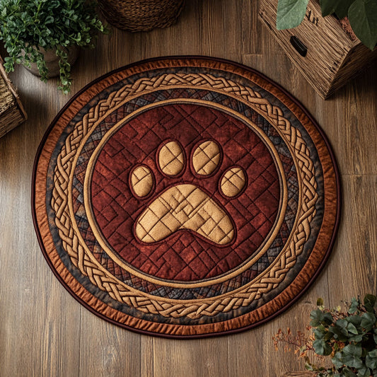 Celtic Paw WY2404005CL  Quilted Round Mat
