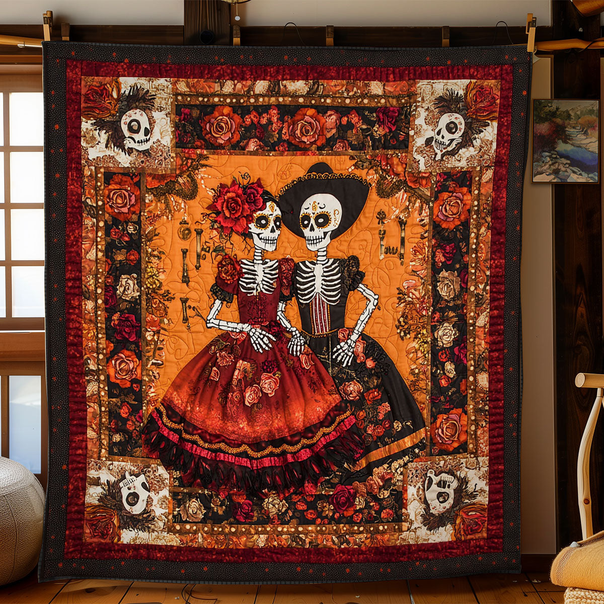 Love Of Skeleton WY1802013CL Quilt