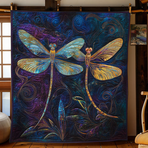 Mystic Couple Dragonfly WY2103037CL Quilt