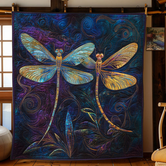 Mystic Couple Dragonfly WY2103037CL Quilt