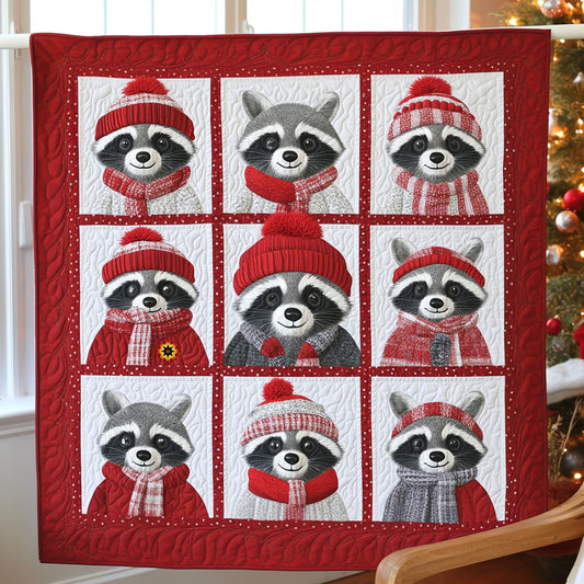 Winter Raccoon WJ0412040CL Quilt