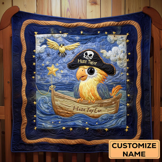 Pirate Parrot Quest WN2907078CL Personalized Baby Quilt