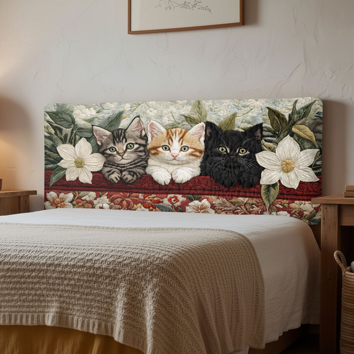 Flower Cat CW2512009CL Quilted Headboard Slipcover