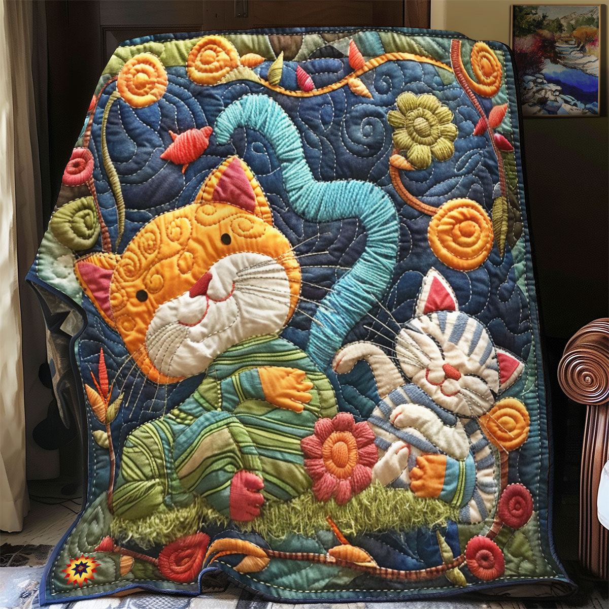 Cat Mom YR2412044CL Quilt