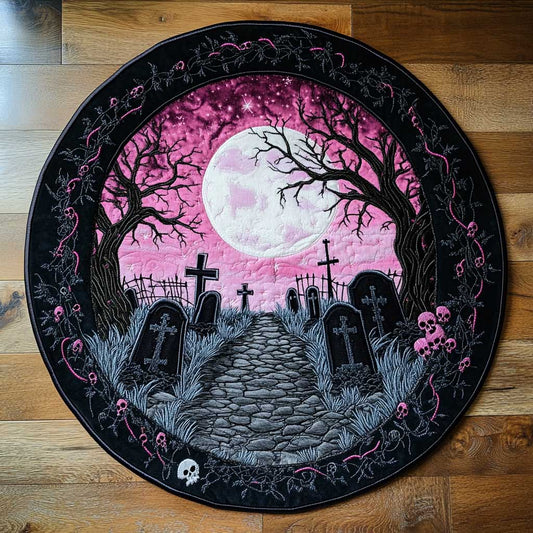 Shadow Graveyard WN2804058CL Quilted Round Mat