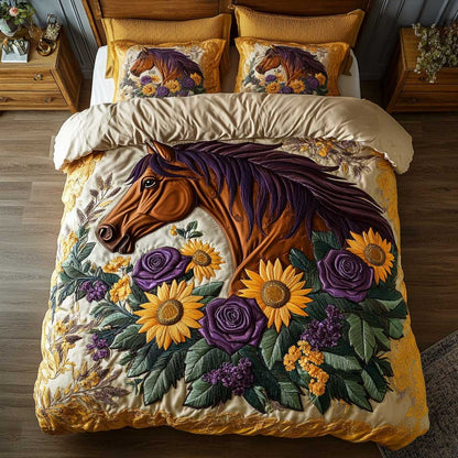 Sunflower Horse WN1104041CL Duvet Cover Set