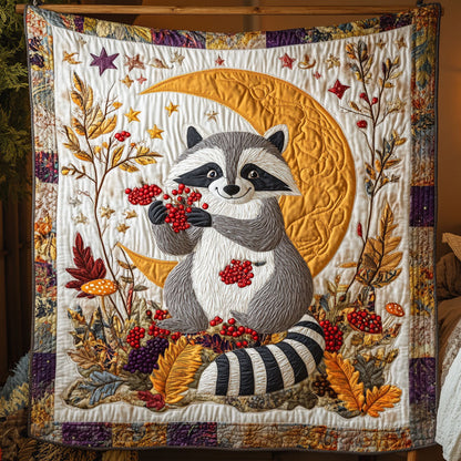 Celestial Berry Raccoon WY2508043CL Quilt