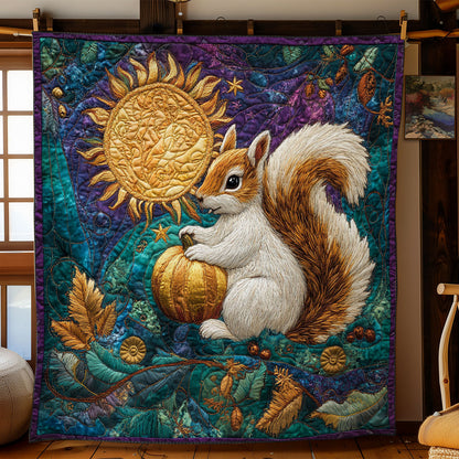 Squirrel And The Golden Sun WN2605034CL Quilt
