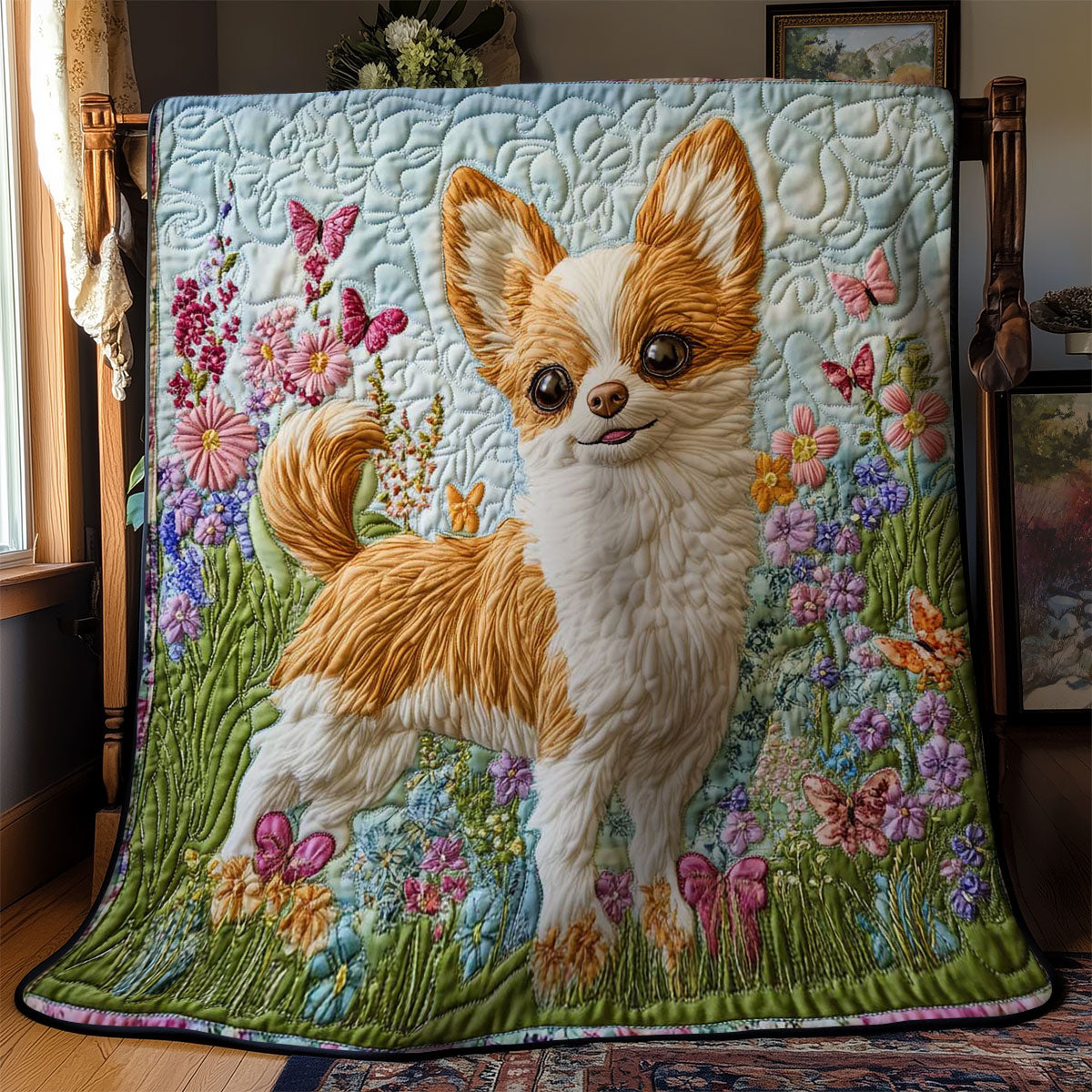 Chihuahua Smile WN2403021CL Quilt