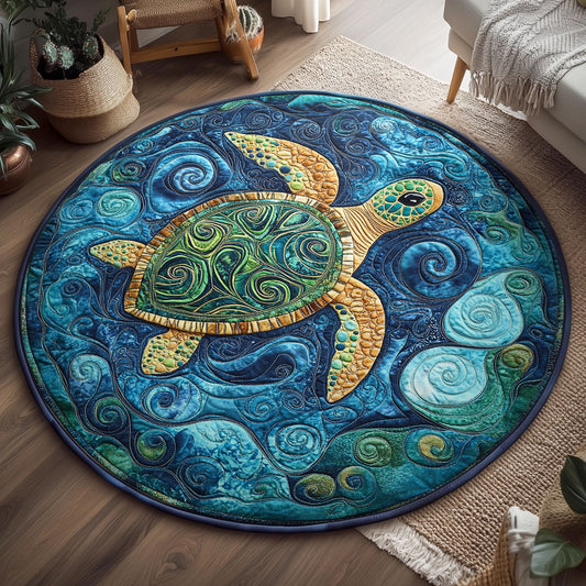 Turtle WX1005041CL Quilted Round Mat
