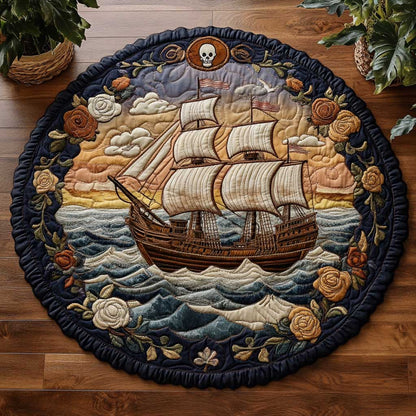 Conquer The Sea CQ1005021CL Quilted Round Mat