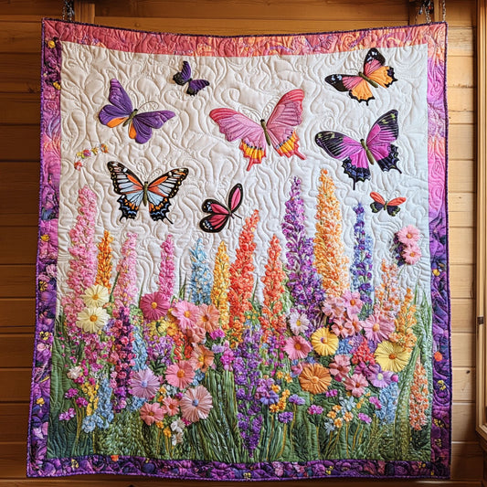 Floral Butterfly Garden CW0407024CL Quilt