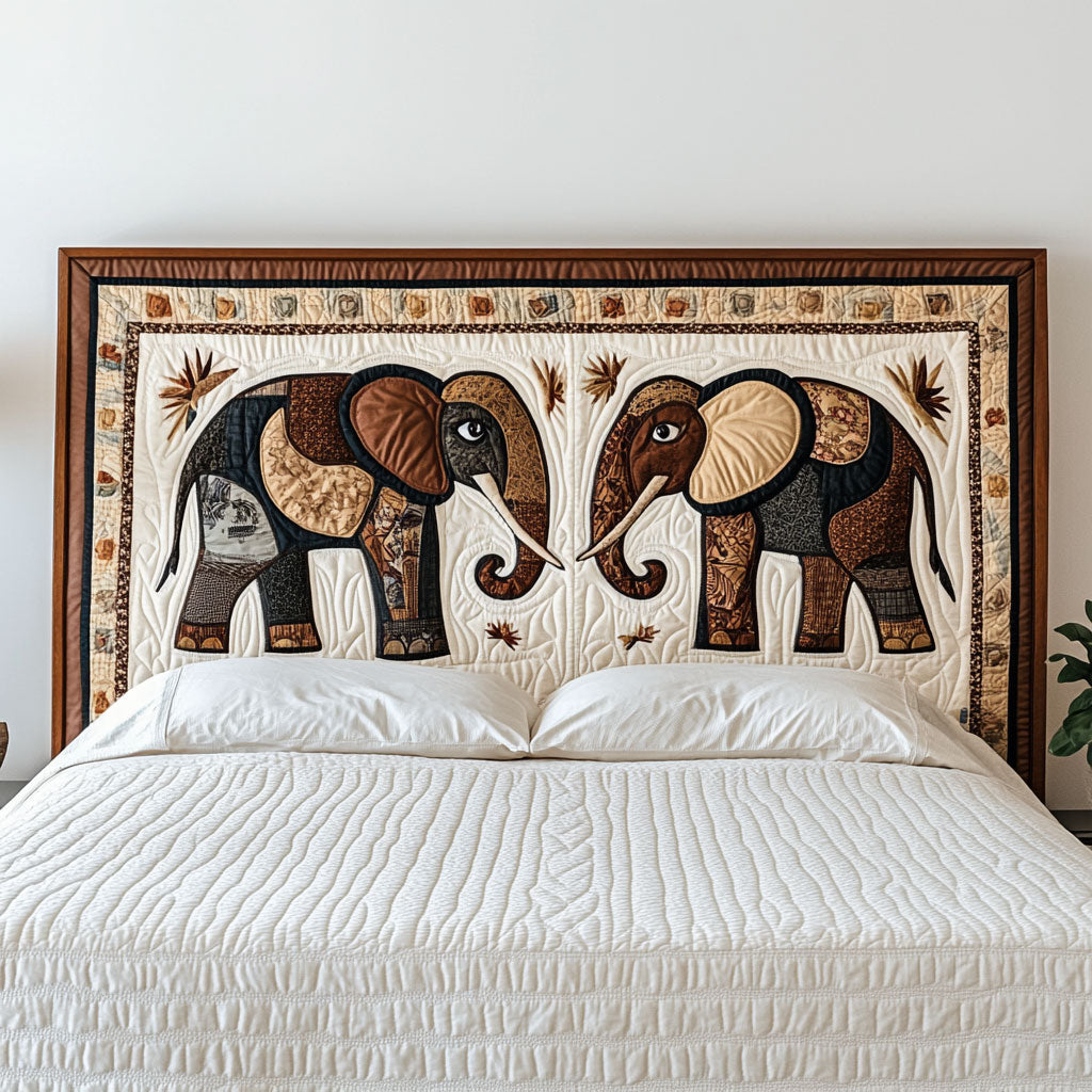 Sacred Tuskers CP1712037CL Quilted Headboard Slipcover