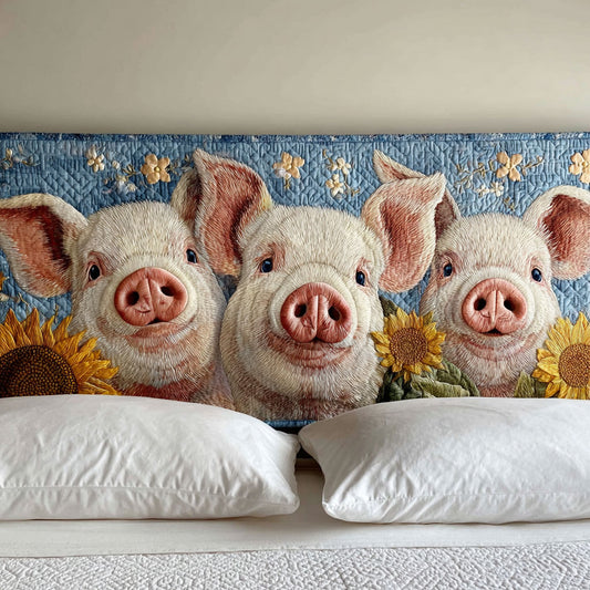 Honey Pig WN2512013CL Quilted Headboard Slipcover