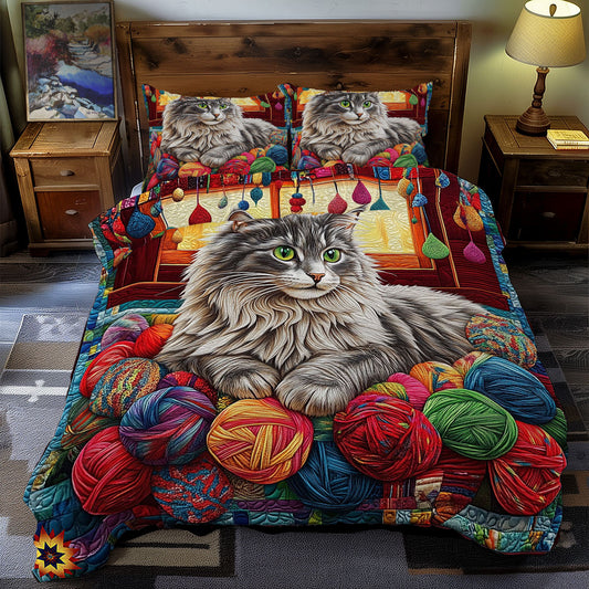 Maine Coon In Yarn WY1912012CL Duvet Cover Set