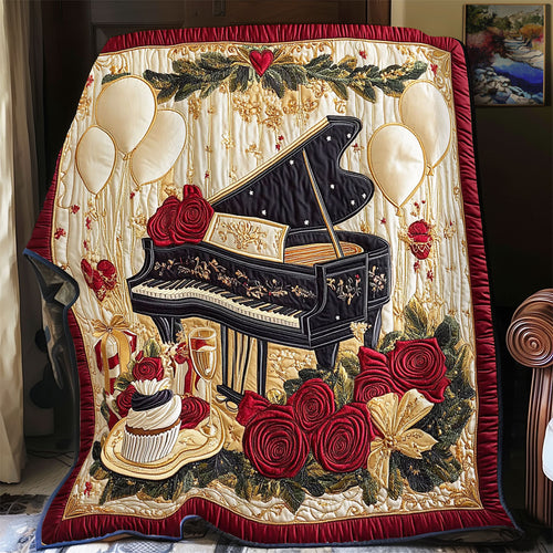 Red Rose Piano WY2712060CL Quilt