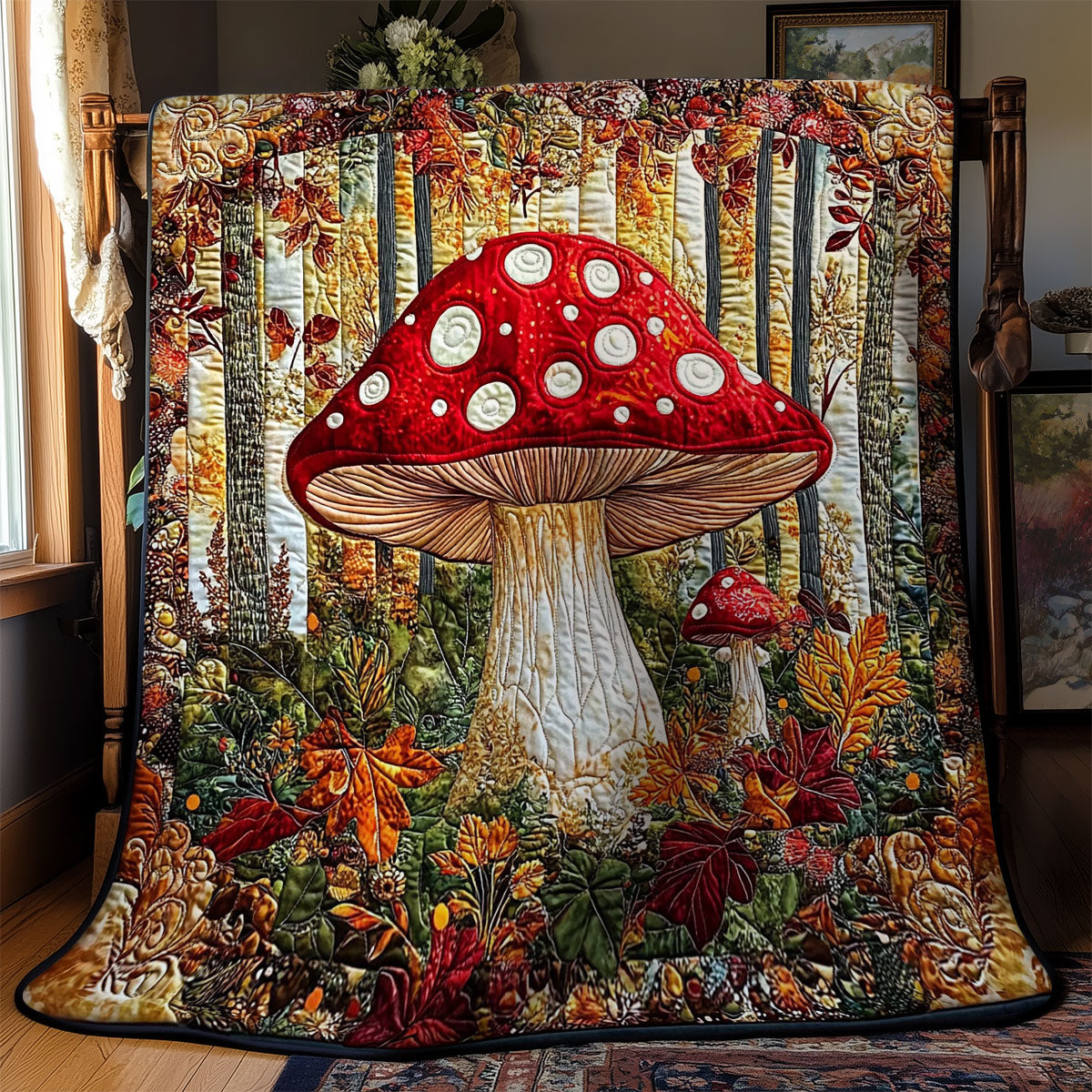 Mushroom Forest WY2301064CL Quilt